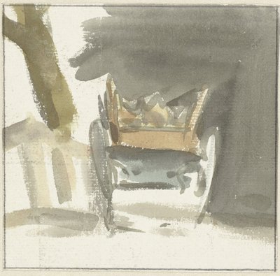 Carro agrícola, visto desde atrás de Simon Andreas Krausz