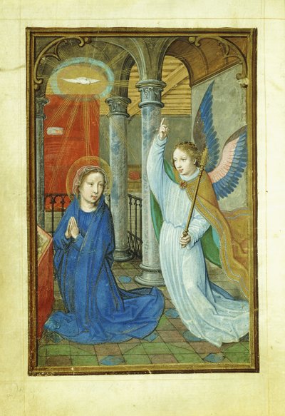 Anunciación, 1520s de Simon Bening