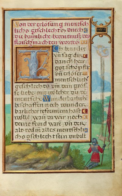 Rand mit einer Szene aus dem Leben von Gideon de Simon Bening
