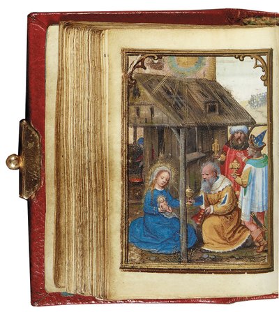 Folio de un libro de horas en miniatura, uso de Roma, Brujas, 1530-35 de Simon Bening