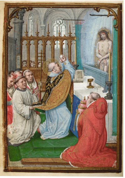 Folio de un libro de horas en miniatura, uso de Roma, Brujas, 1530-35 de Simon Bening