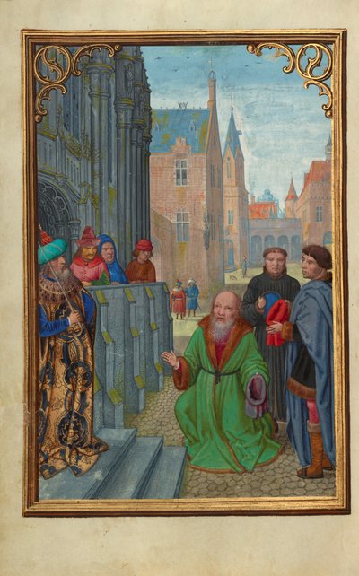 José de Arimatea ante Pilato de Simon Bening