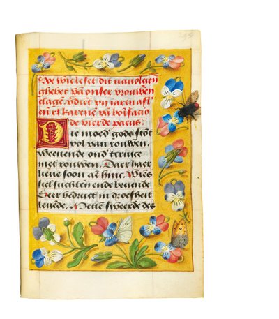 Página del Libro de Oraciones de Imhof de Simon Bening