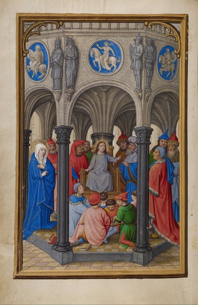 La Disputa en el Templo de Simon Bening