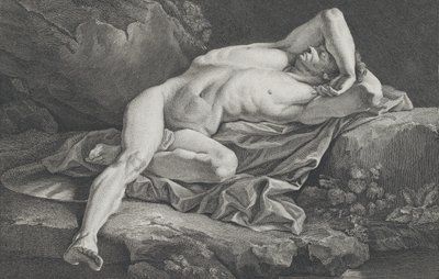 Estudio de desnudo masculino, 1762 de Simon Charles Miger