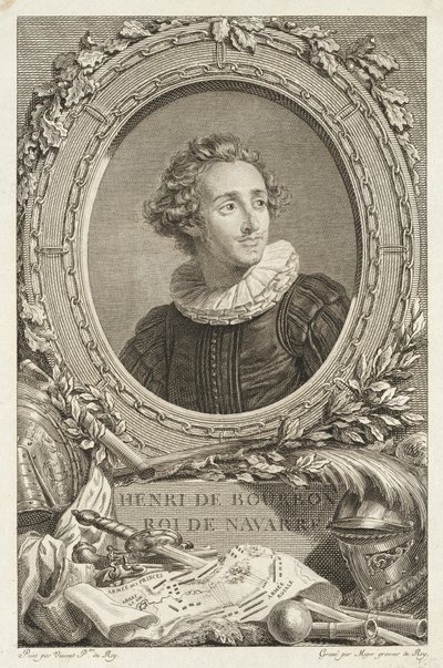 Henri de Bourbon, Rey de Navarra de Simon Charles Miger after François André Vincent