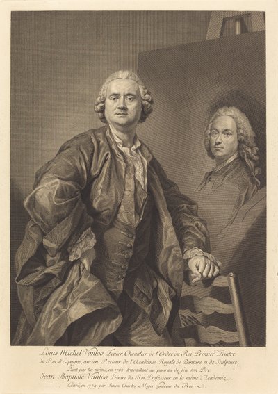 Louis Michel Vanloo de Simon Charles Miger after Louis Michel Van Loo