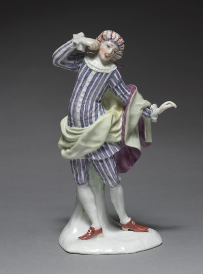 Figura de comedia italiana: Mezetin, c.1753 de Simon Feilner