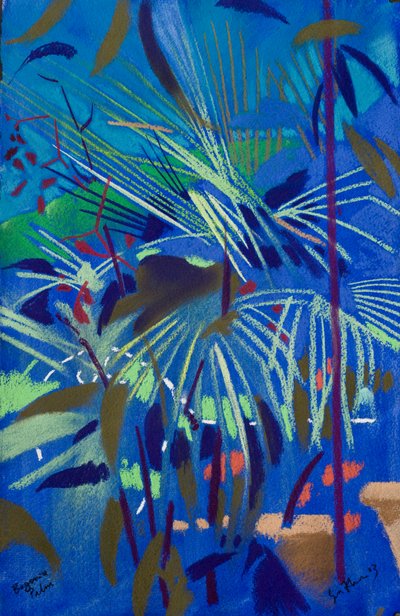 Begonia Palm (pastel sobre papel) de Simon Fletcher