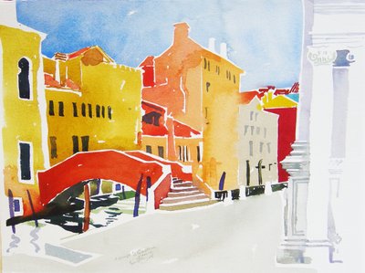 Campo S Guistina, 2006 (acuarela) de Simon Fletcher
