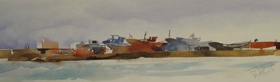 Chantier marine 2008 (acuarela) de Simon Fletcher