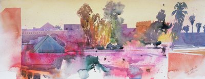 De Galicia II (acuarela sobre papel) de Simon Fletcher