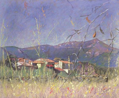 Paisaje (pastel sobre papel) de Simon Fletcher