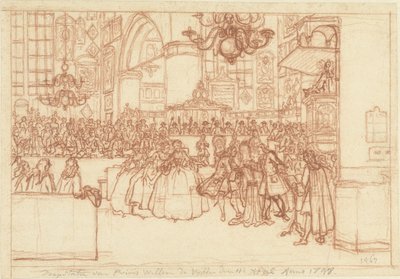 Bautizo del Príncipe Guillermo V, 1748
Bautizo del Príncipe Guillermo V el 11 de abril de 1748 (título en el objeto) de Simon Fokke