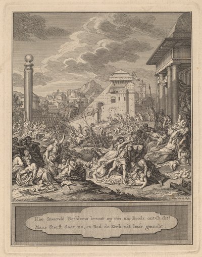 El Rapto de las Sabinas de Simon Fokke after Bernard Picart