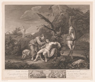 Parábola del buen samaritano El buen samaritano (título sobre el objeto) de Simon François Ravenet (le vieux)