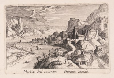 Valle del río Alpino, de Topographia Variarum Regionum de Simon Frisius