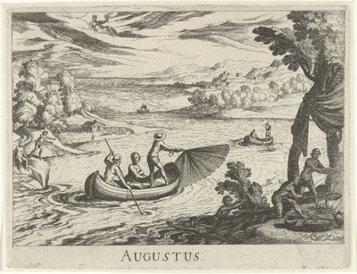 Agosto Agosto (título sobre objeto) Doce meses (título de la serie) de Simon Frisius