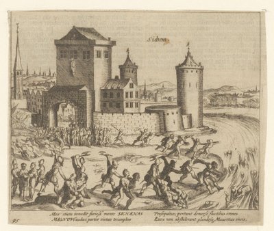 El castigo de Zichem, 1578 de Simon Frisius
