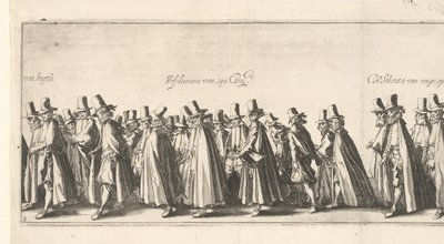 El cortejo fúnebre (lámina 3), 1615 de Simon Frisius