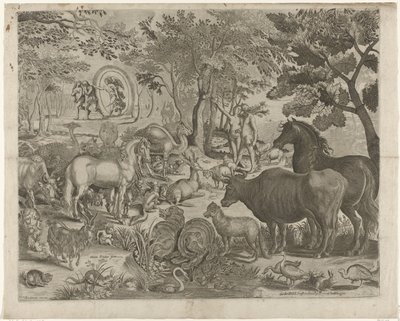 Expulsión del Paraíso de Simon Frisius