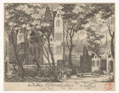 Vista de la casa Kostverloren, cerca de Ámsterdam de Simon Frisius