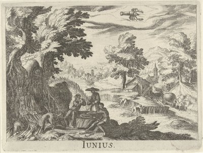 Junio Junius (título sobre el objeto) Doce meses (título de la serie) de Simon Frisius