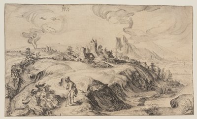 Paisaje montañoso de Simon Frisius