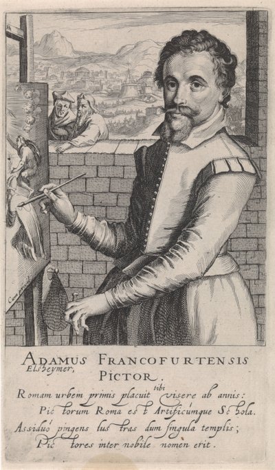 Retrato de Adam Elsheimer de Simon Frisius