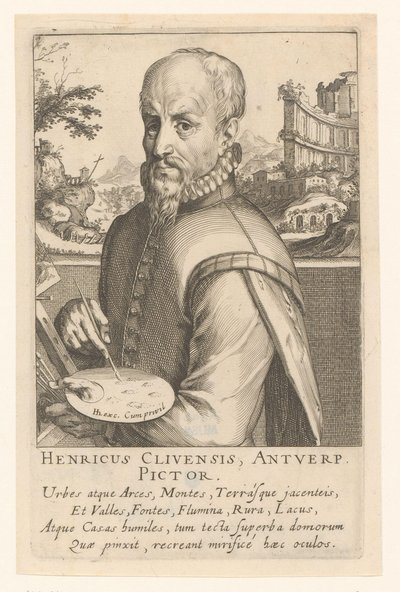 Retrato de Hendrick van Cleef de Simon Frisius