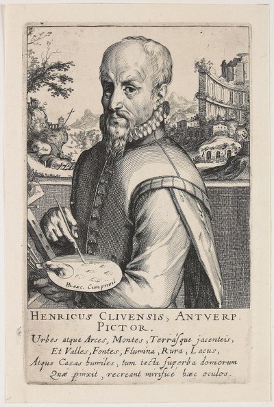 Retrato de Hendrik van Cleef de Simon Frisius