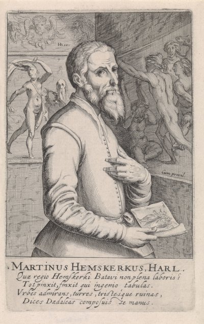 Retrato de Maarten van Heemskerck de Simon Frisius