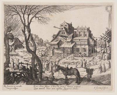La Adoración de los Magos, de Paisajes con escenas de la vida de Cristo de Simon Frisius