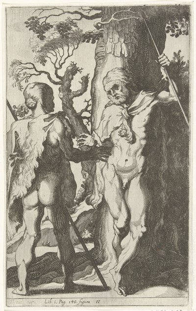 Dos hombres germánicos de Simon Frisius