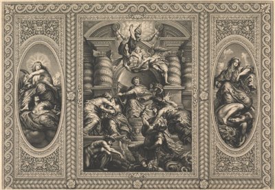 El techo del Banqueting House en Whitehall: El pacífico reinado de Jacobo I de Simon Gribelin