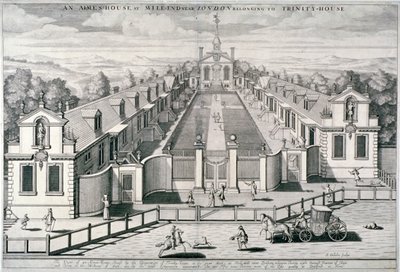 Asilos de Ancianos de la Trinidad, Mile End Road, Stepney, Londres, 1696 de Simon Gribelin