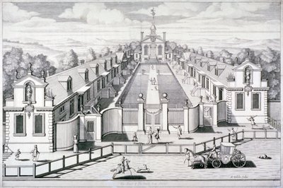 Casas de Beneficencia de la Trinidad, Mile End Road, Stepney, Londres, 1696 de Simon Gribelin