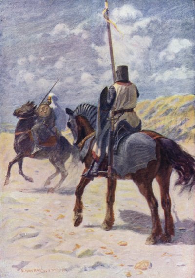 Ilustración para El Talismán de Sir Walter Scott de Simon Harmon (after) Vedder