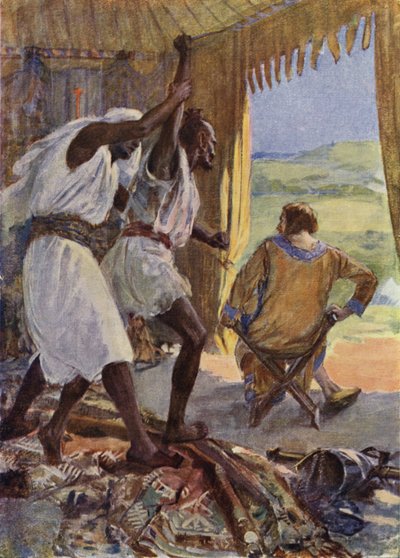 Ilustración para "El Talismán" de Sir Walter Scott de Simon Harmon Vedder
