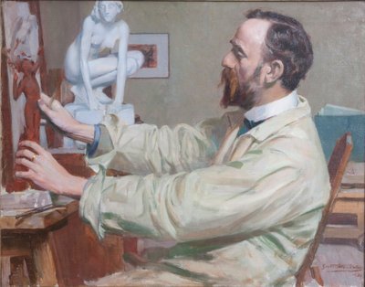 Sir William Goscombe John, 1860-1952, c1900s de Simon Harmon Vedder