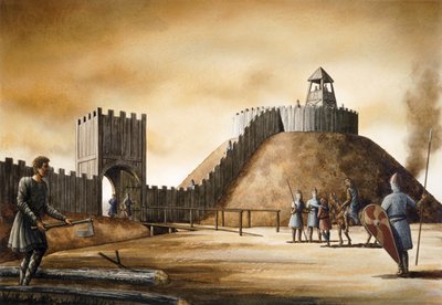 Castillo de Pickering, siglo XI de Simon Hayfield