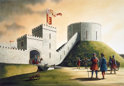 Castillo de Pickering, siglo XIV, c1990-2010 de Simon Hayfield