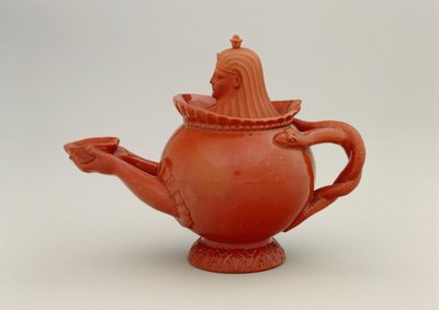 Tetera con tema egipcio, después de 1793 (cerámica) de Simon Henrich Steitz