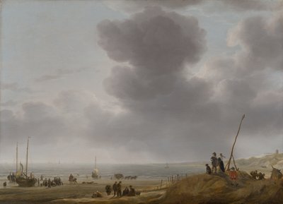 Vista de la playa, 1643 de Simon Jacobsz. Vlieger