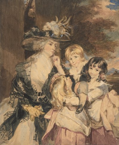 Lady Smith y sus hijos de Simon Jacques Rochard