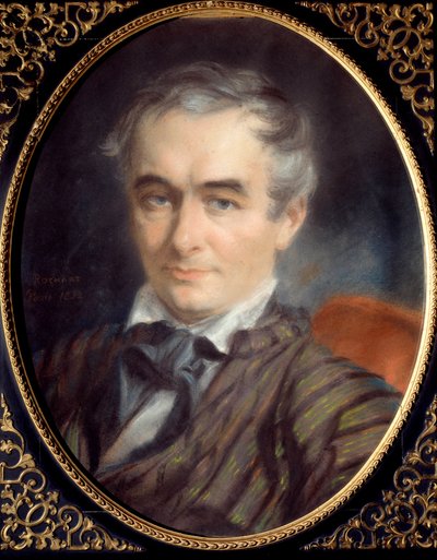 Retrato de Prosper Merimee (1803-1870), escritor, historiador y arqueólogo francés de Simon Jacques Rochard
