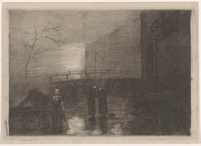 Paisaje urbano en tiempo de niebla de Simon Moulijn