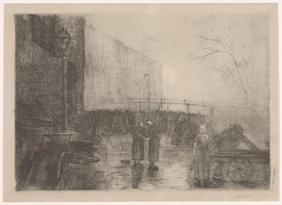 Paisaje urbano en tiempo de niebla de Simon Moulijn