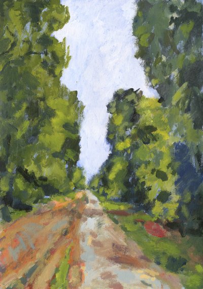 Avenue no 1, 2023 (acrílico sobre papel) de Simon Neville