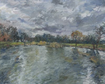 Estanque nº 13, 2023 (óleo sobre lienzo) de Simon Neville
